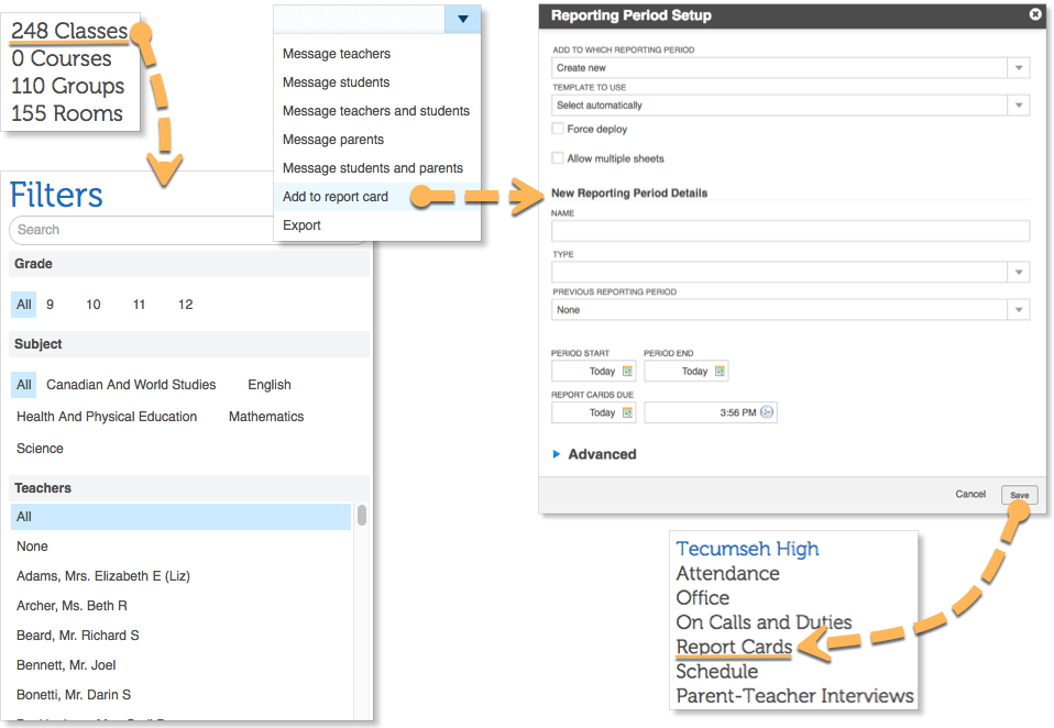 Report Cards Creating schoollevel reporting periods Edsby