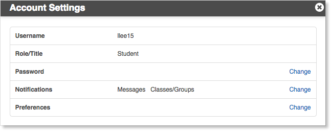 Account Settings Edsby