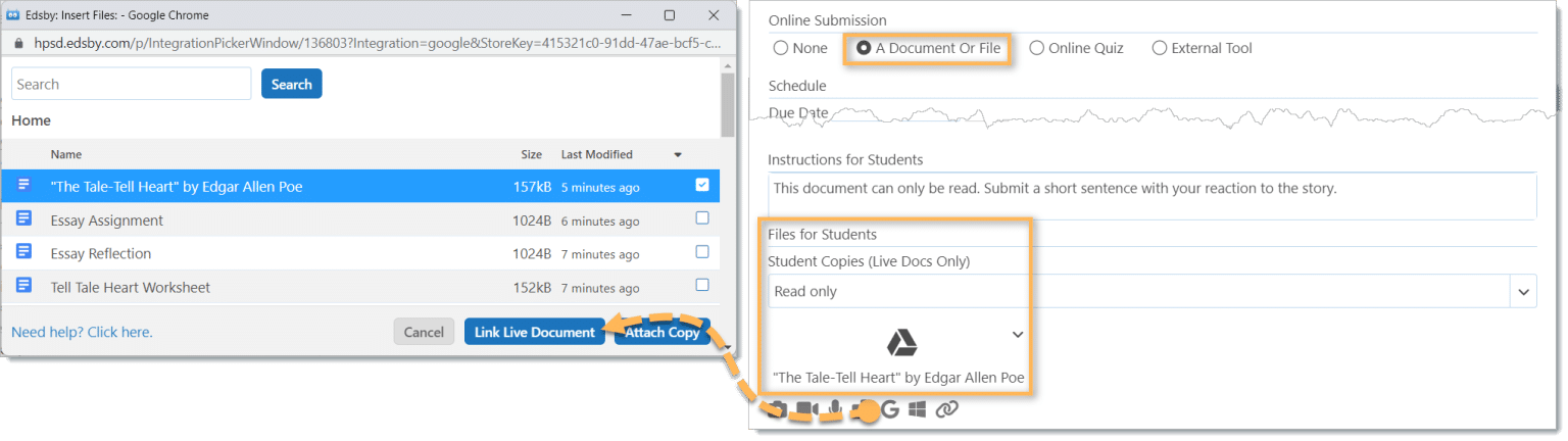 Assessments and Google Workspace for Education | Edsby